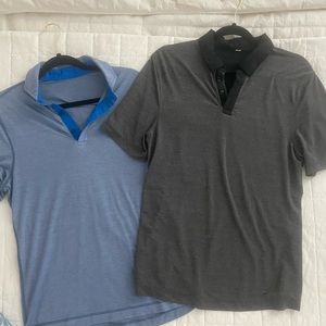 Two Lululemon Lightweight Casual Polos